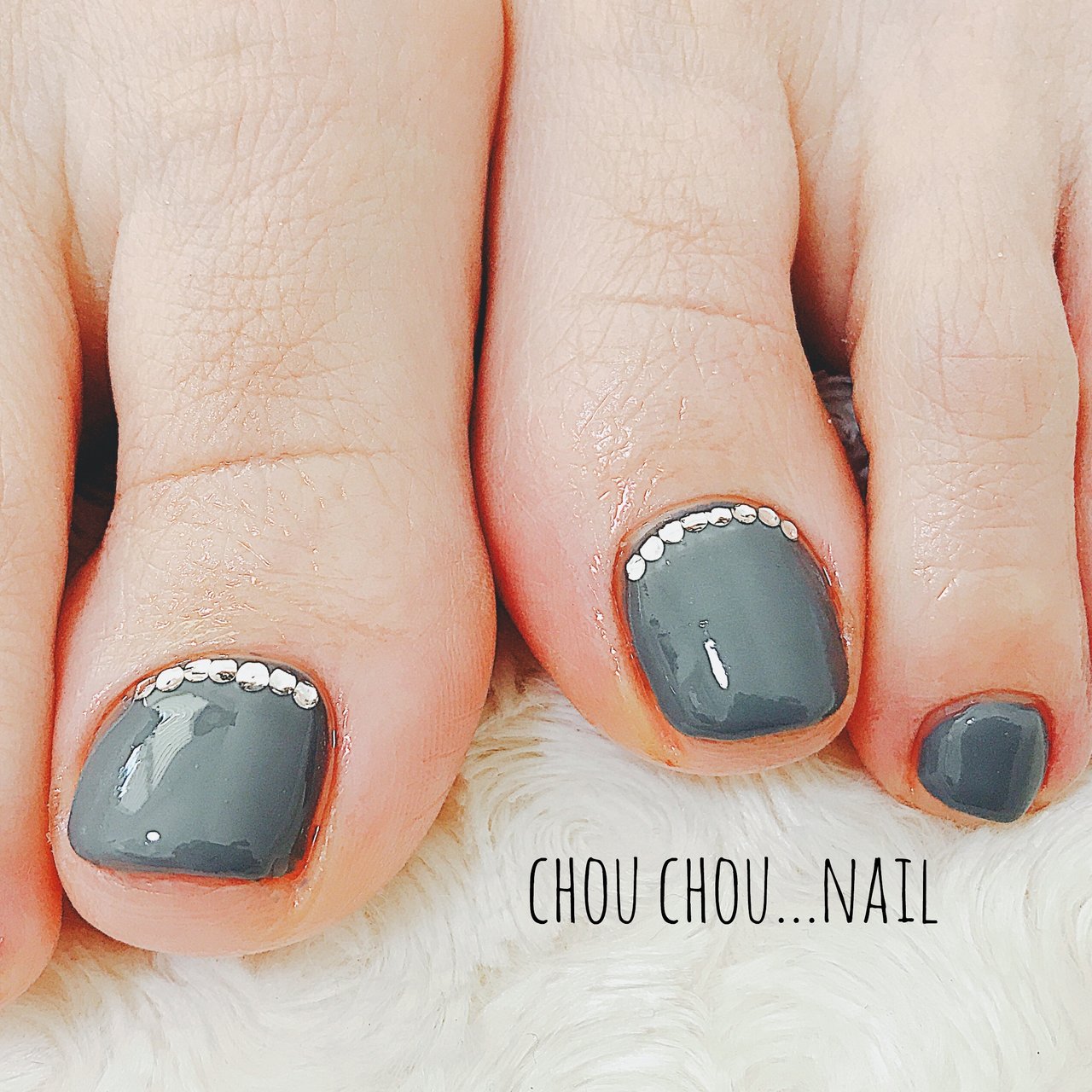 オールシーズン フット シンプル ワンカラー お客様 Nail Salon Chouchouのネイルデザイン No ネイルブック