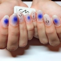 青紫のネイルデザイン ネイルブック