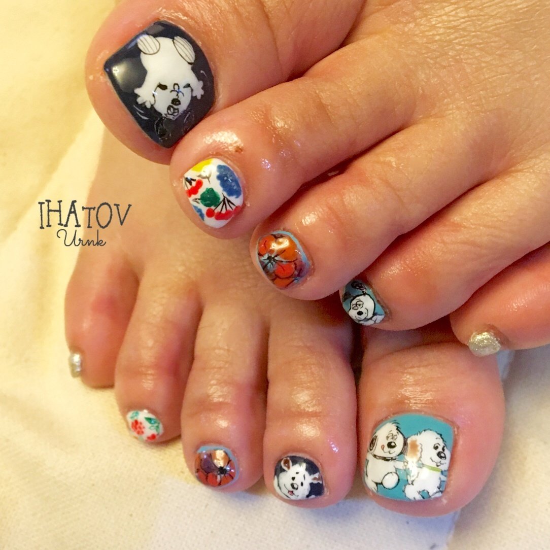 夏 旅行 リゾート フット フラワー Ihatov Nailarts のネイルデザイン No 3284512 ネイルブック