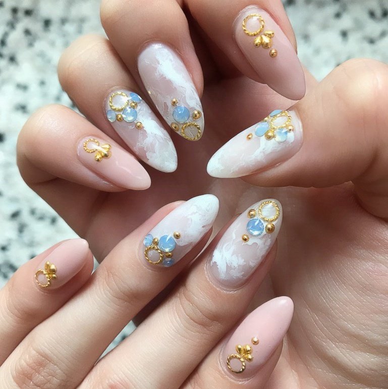 夏 オールシーズン オフィス デート ハンド Tsapのネイルデザイン No ネイルブック