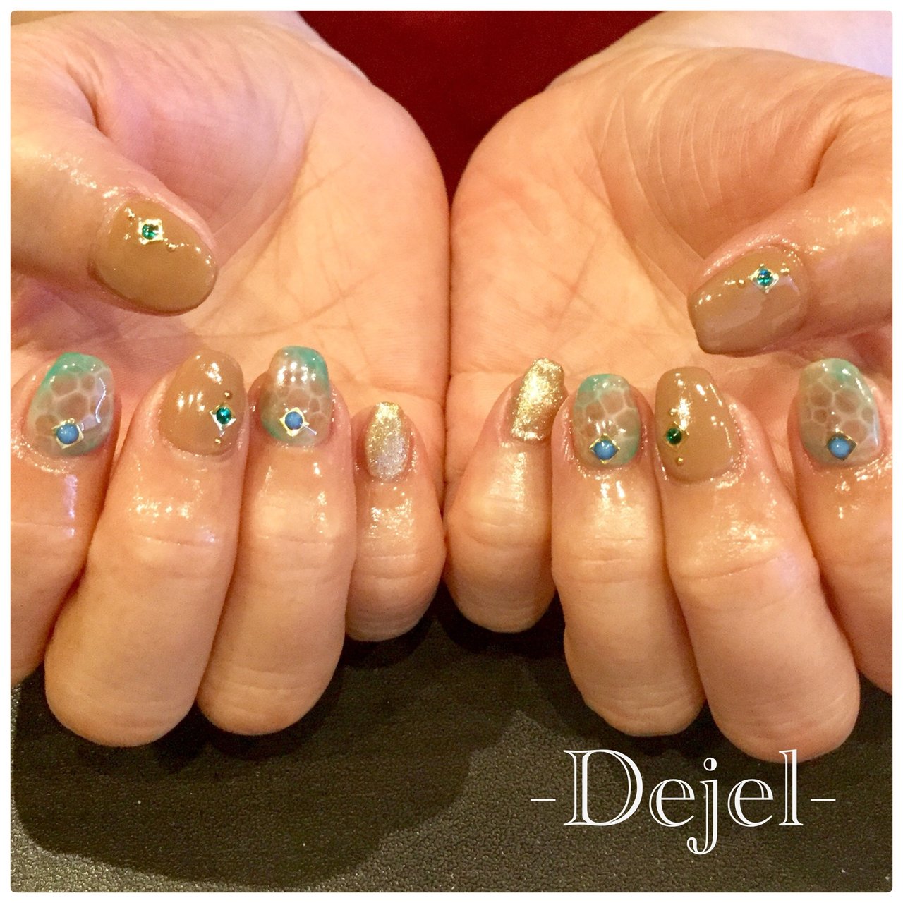 夏 旅行 海 リゾート ハンド Nail Salon Dejel ディジェールのネイルデザイン No ネイルブック