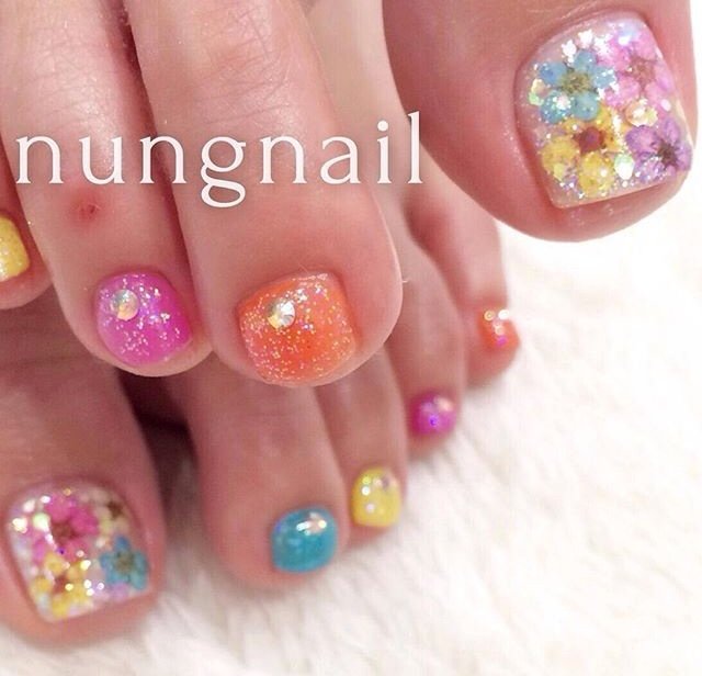 春 夏 旅行 リゾート フット Nungnailのネイルデザイン No 300 ネイルブック