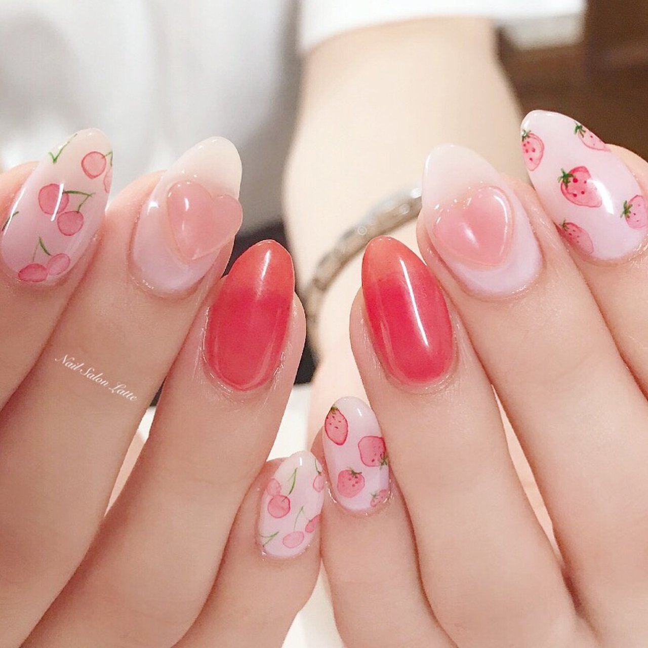 夏/オールシーズン/デート/女子会/ハンド - nail_Latteのネイル