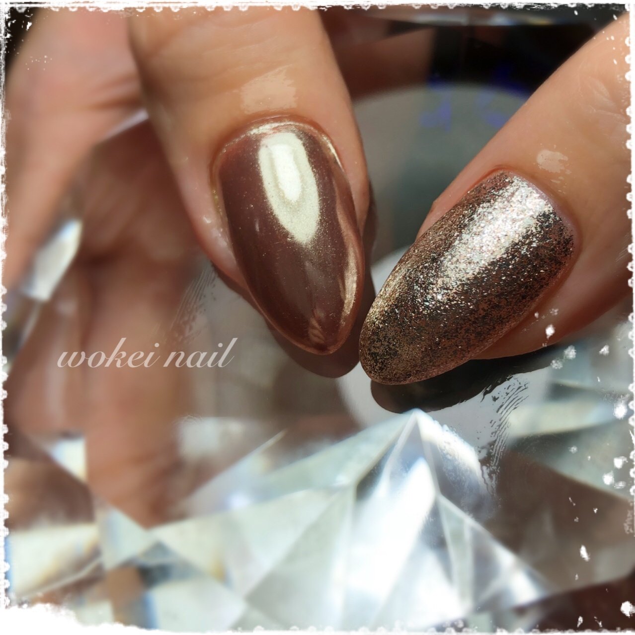 夏 ハンド ワンカラー ミラー ロング Wokei Nailのネイルデザイン No ネイルブック