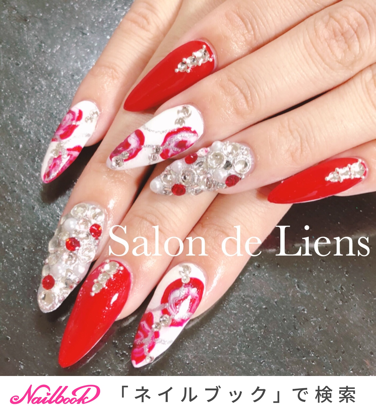 人気順 スカルプチュア 赤のネイルデザイン 2ページ目 ネイルブック