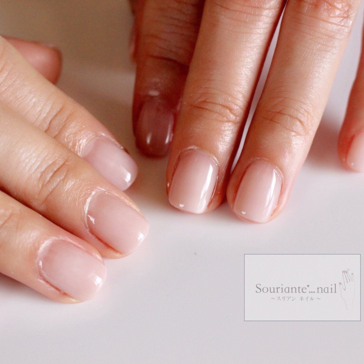 オールシーズン オフィス ベージュ ジェル お客様 Souriante Nailのネイルデザイン No ネイルブック