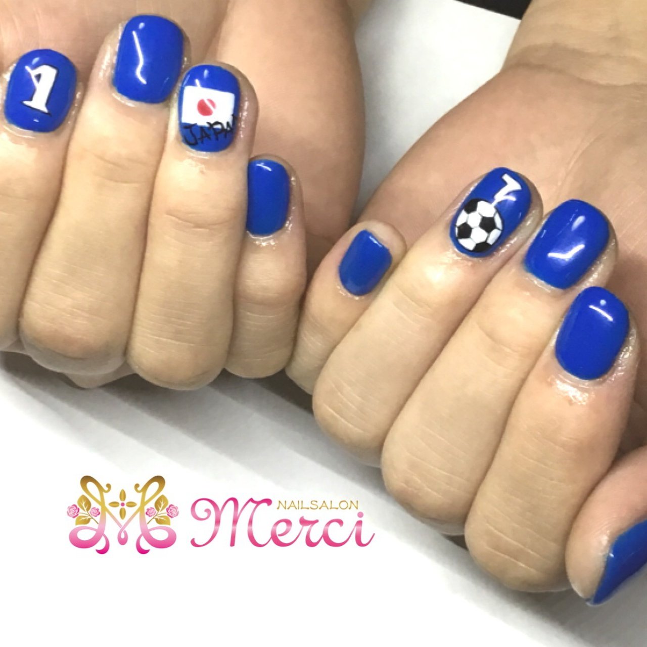 オールシーズン ハンド シンプル ワンカラー 国旗 Merci Merciのネイルデザイン No ネイルブック