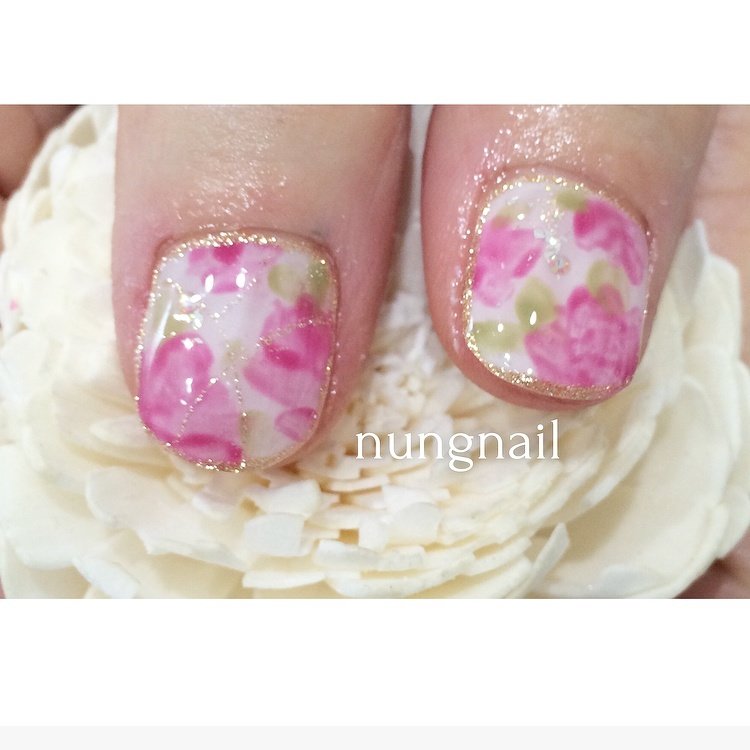 春 夏 デート 女子会 ハンド Nungnailのネイルデザイン No ネイルブック