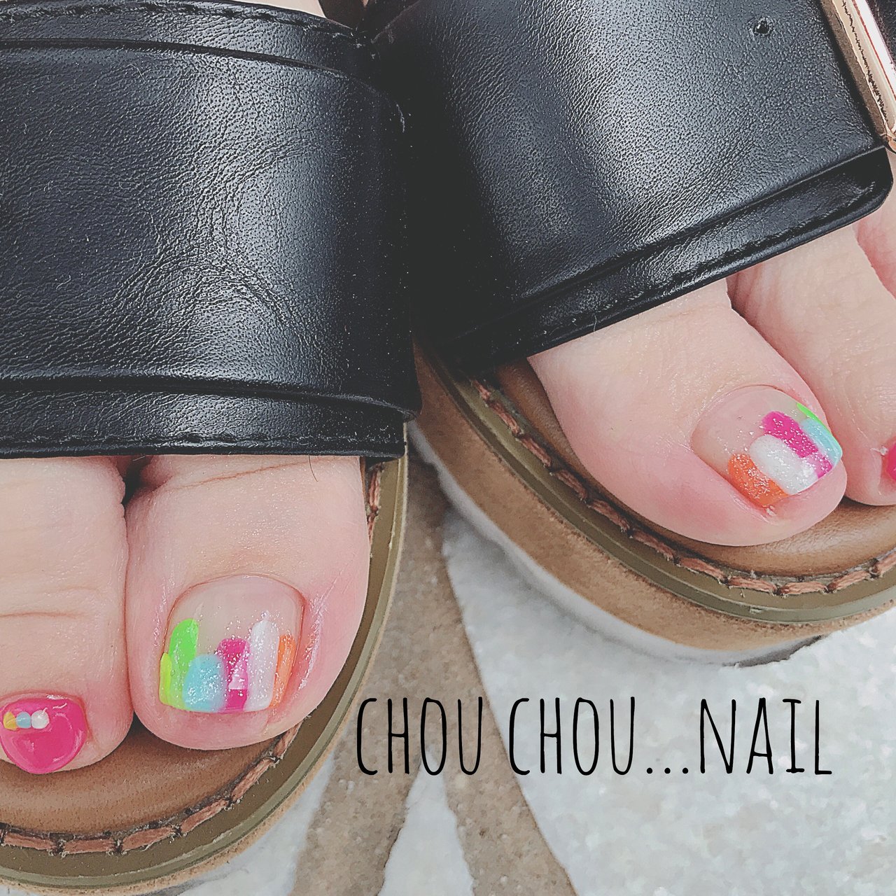 夏 海 浴衣 ペディキュア お客様 Nail Salon Chouchouのネイル