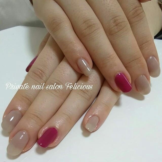 オールシーズン オフィス ハンド シンプル ワンカラー Felicious Nailのネイルデザイン No ネイルブック