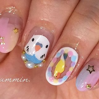 インコのネイルデザイン ネイルブック