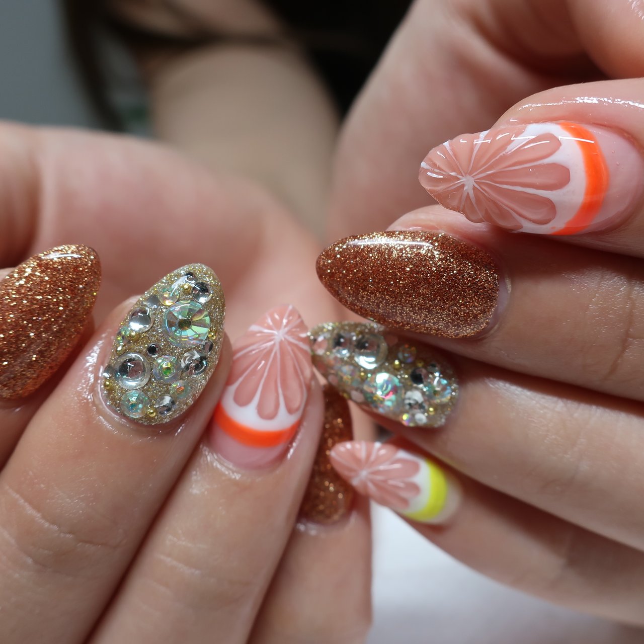 夏 旅行 海 リゾート ビジュー Hanazono Nailのネイルデザイン No ネイルブック