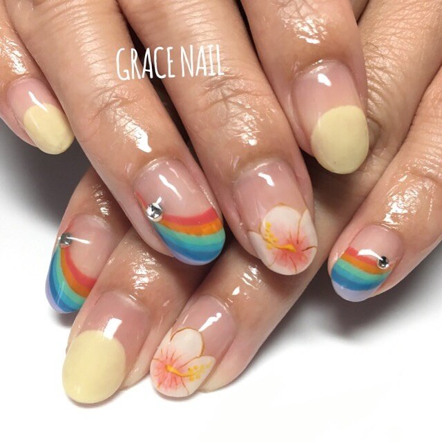 夏 旅行 海 リゾート ハンド Gracenailのネイルデザイン No ネイルブック