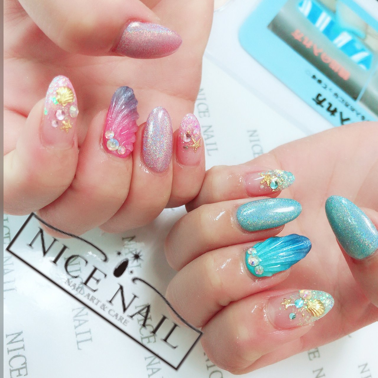 夏 海 リゾート 浴衣 ハンド Nicenail Funabashiのネイルデザイン No ネイルブック