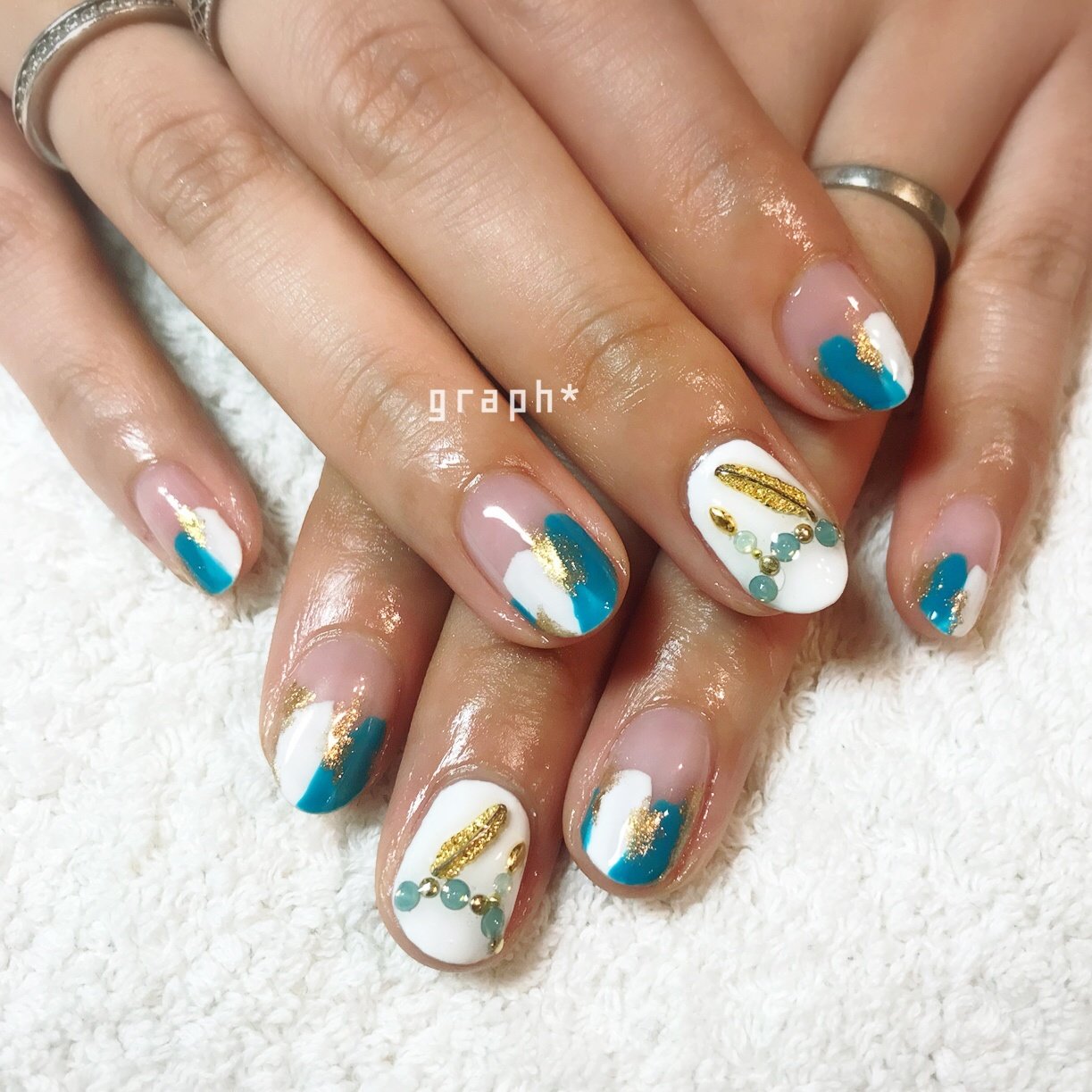 夏 海 リゾート 浴衣 ハンド Graph Dsnのネイルデザイン No ネイルブック