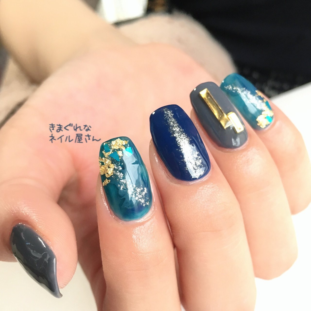 夏 オフィス パーティー デート ハンド きまぐれなネイル屋さんのネイルデザイン No ネイルブック