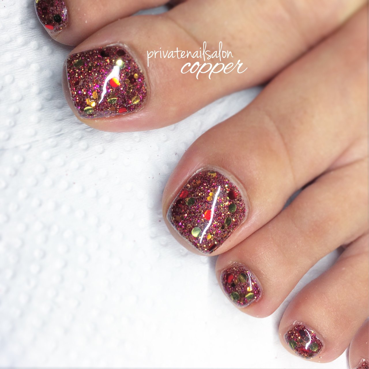 夏 秋 冬 パーティー フット Nailsalon Copperのネイルデザイン No ネイルブック