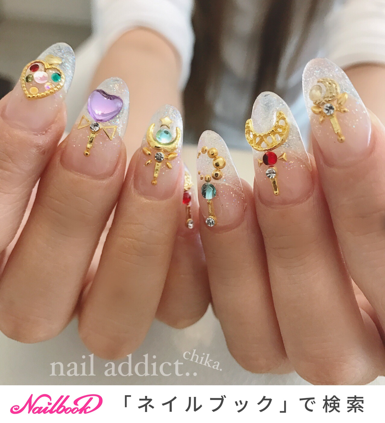 オールシーズン 女子会 ハンド グラデーション ラメ Nail Addict ネイルアディクト 大人の為のネイルサロン下関のネイル デザイン No ネイルブック