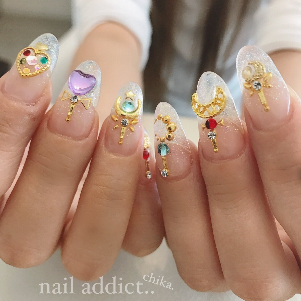 オールシーズン 女子会 ハンド グラデーション ラメ Nail Addict ネイルアディクト 大人の為のネイルサロン下関のネイル デザイン No ネイルブック