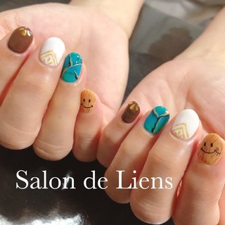 人気順 ターコイズ ロンハーマンネイルのネイルデザイン ネイルブック