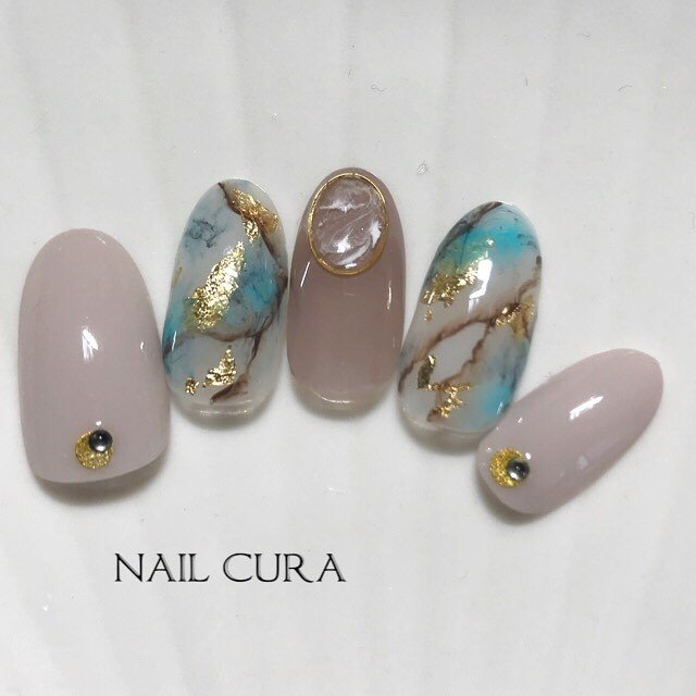 夏 海 リゾート 浴衣 ハンド Nailcuraのネイルデザイン No ネイルブック