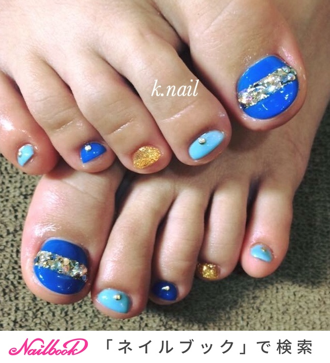 夏 旅行 海 浴衣 フット Kana のネイルデザイン No ネイルブック