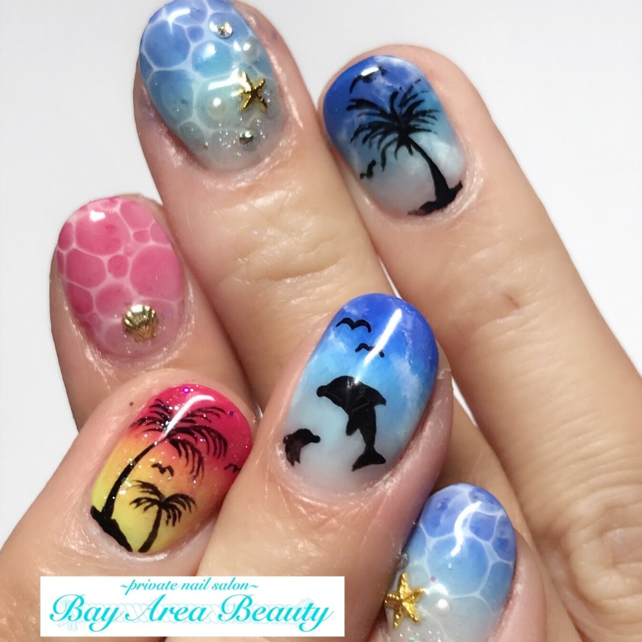 夏 旅行 海 リゾート Bay Area Beautyのネイルデザイン No ネイルブック