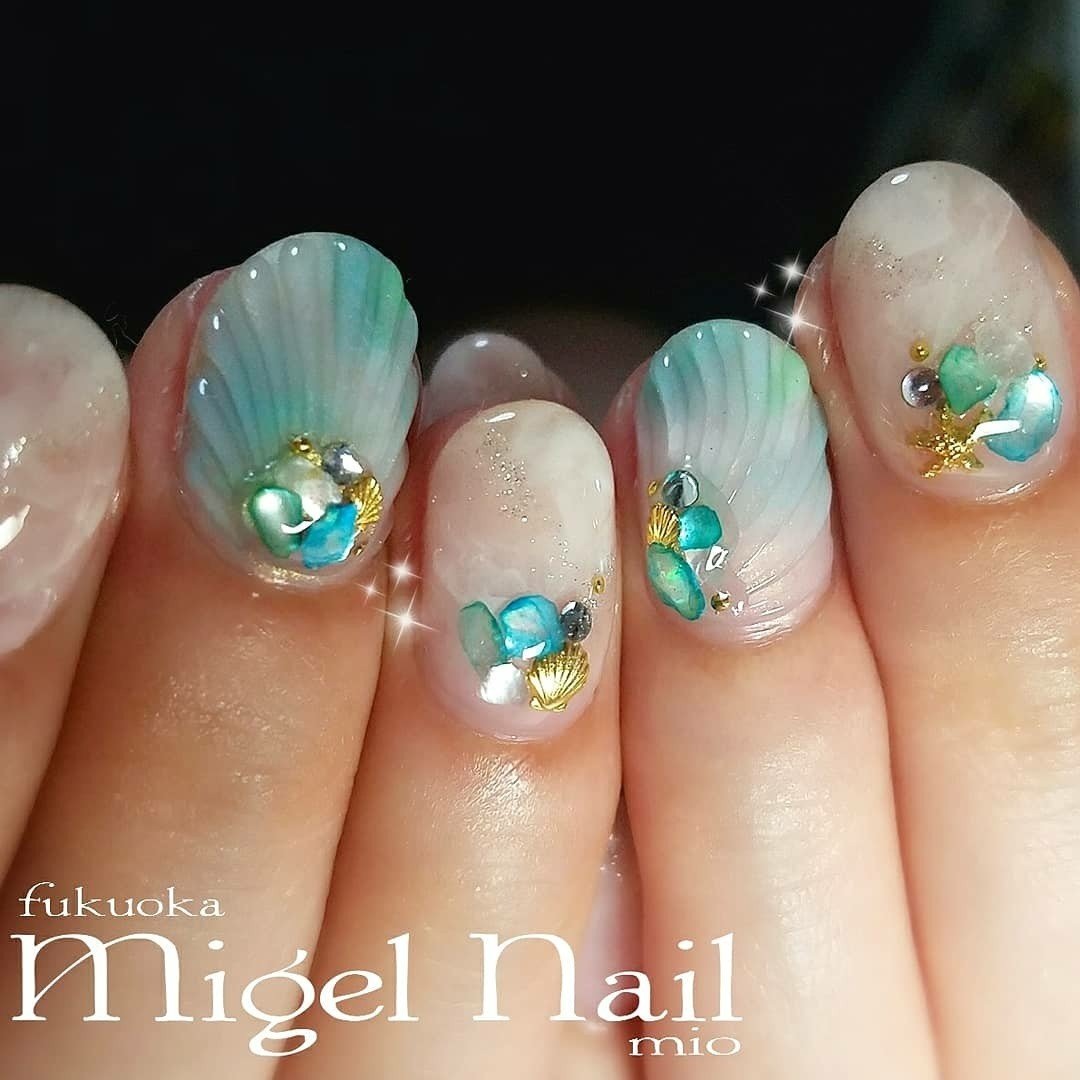 夏 旅行 海 リゾート ハンド Migel Nailのネイルデザイン No ネイルブック