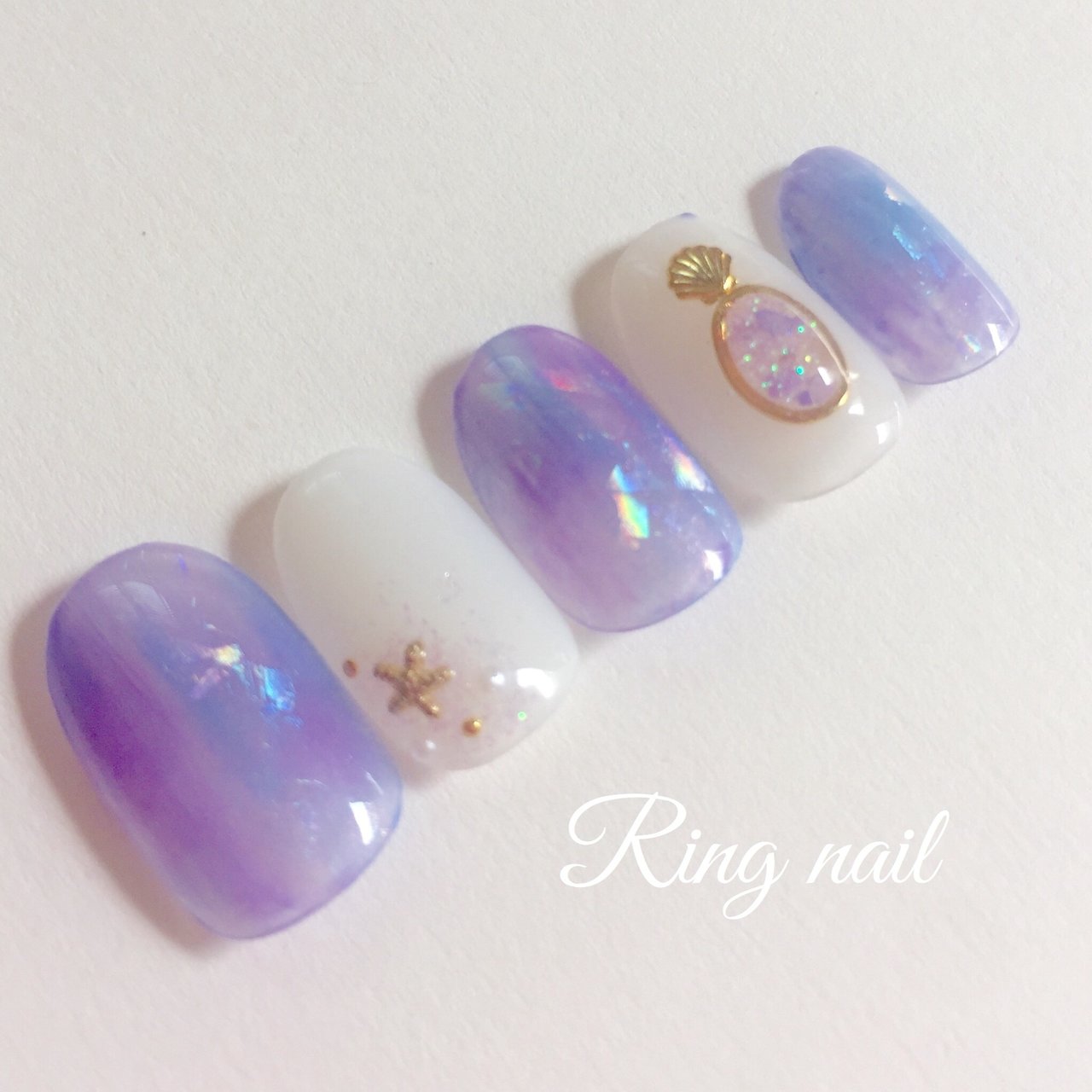 夏 旅行 海 リゾート ハンド Ringnailのネイルデザイン No ネイルブック