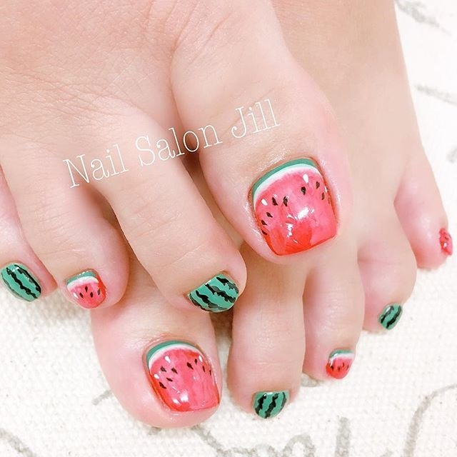 夏 海 リゾート 浴衣 フット Nailsalonjill ネイリスト遠藤のネイルデザイン No ネイルブック