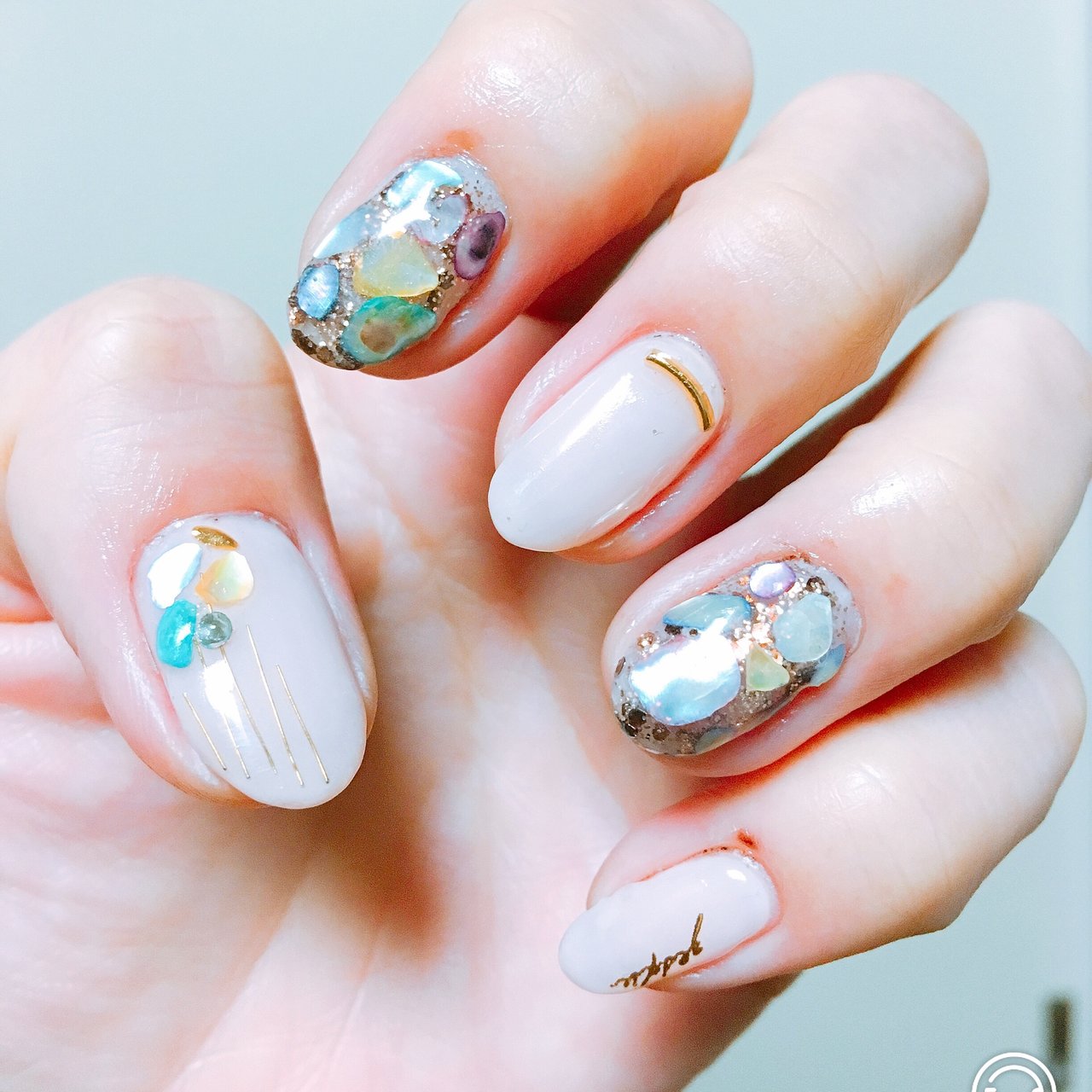 ベージュ ジェル セルフネイル Zuriko Nailのネイルデザイン No ネイルブック