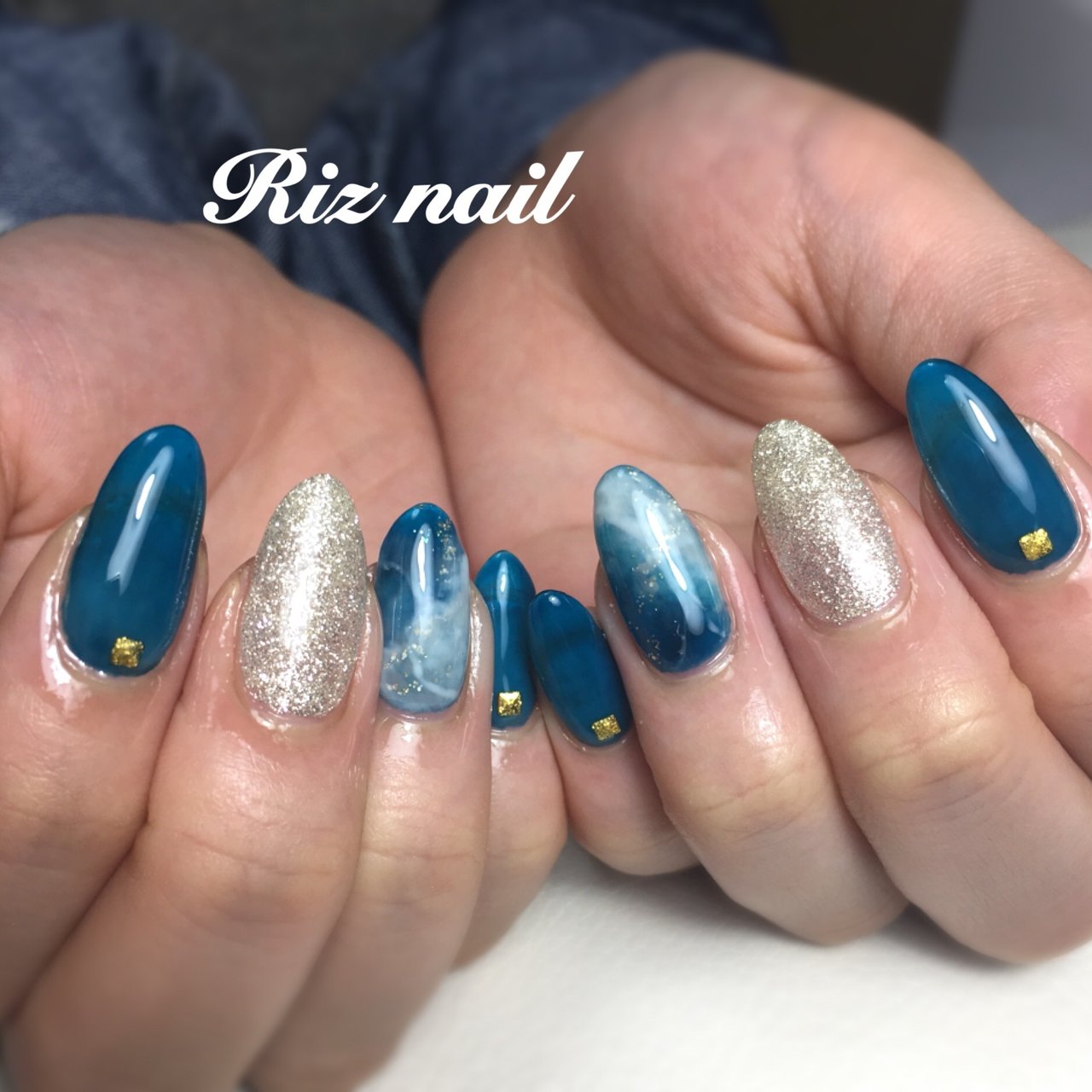 夏 ハンド ラメ ワンカラー シースルー Riz Nail リズネイル のネイルデザイン No ネイルブック