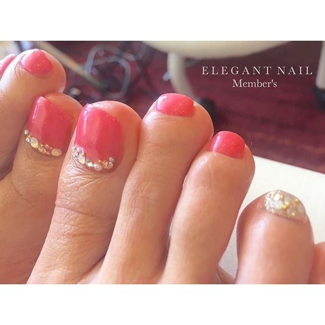 夏 リゾート デート フット ワンカラー Shangri Laのネイルデザイン No ネイルブック