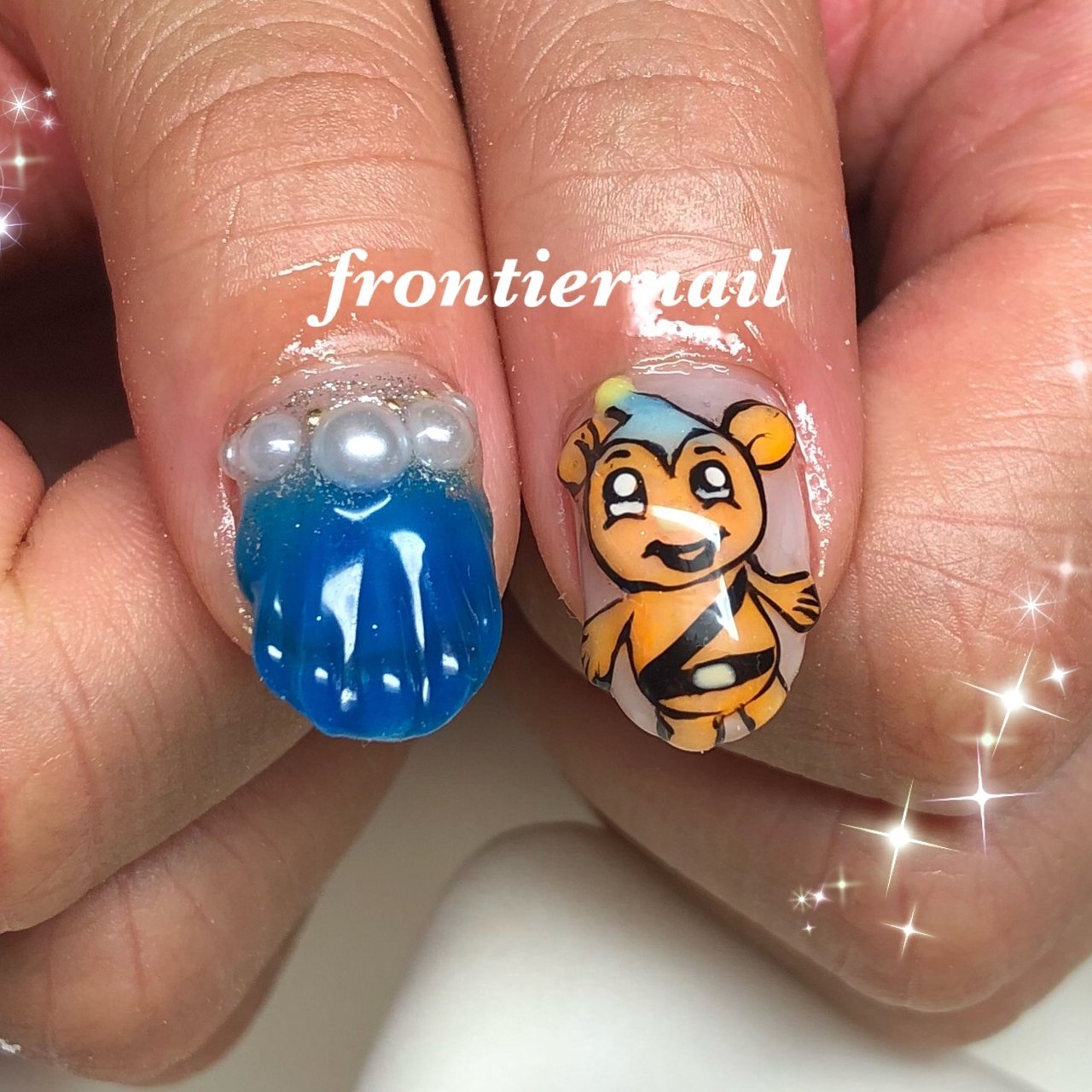 夏 オールシーズン 海 リゾート ハンド Frontiernail 渋谷美香のネイルデザイン No ネイルブック