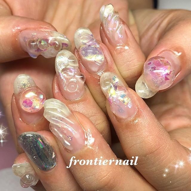 夏 オールシーズン パーティー 女子会 ハンド Frontiernail 渋谷美香のネイルデザイン No ネイルブック