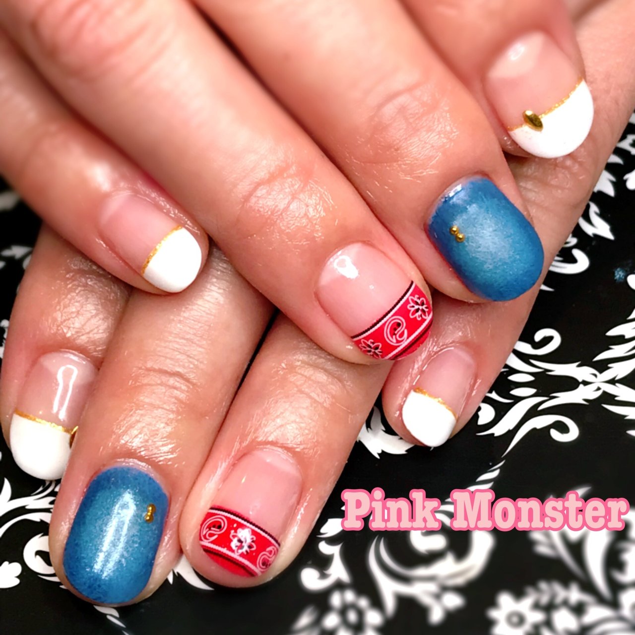 夏 旅行 海 ライブ ハンド Pinkmonsterのネイルデザイン No ネイルブック