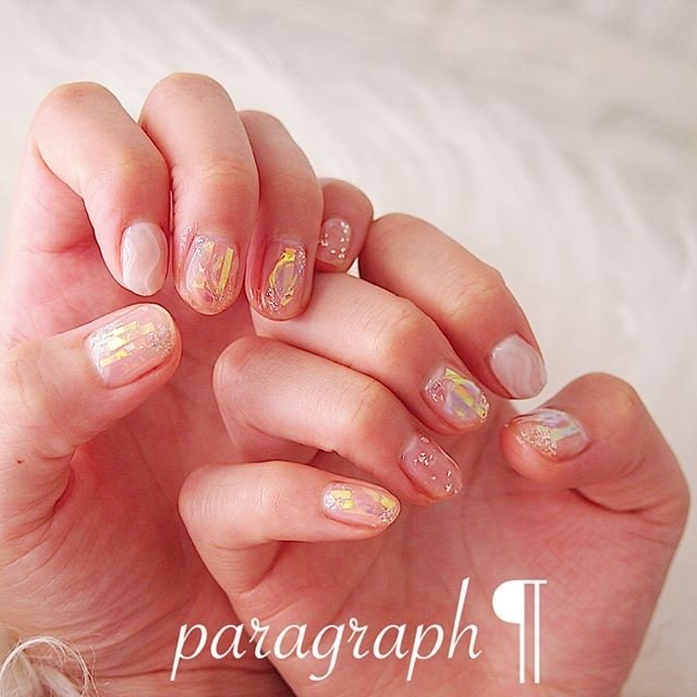 ハンド ショート ジェル パラグラフのネイルデザイン No ネイルブック