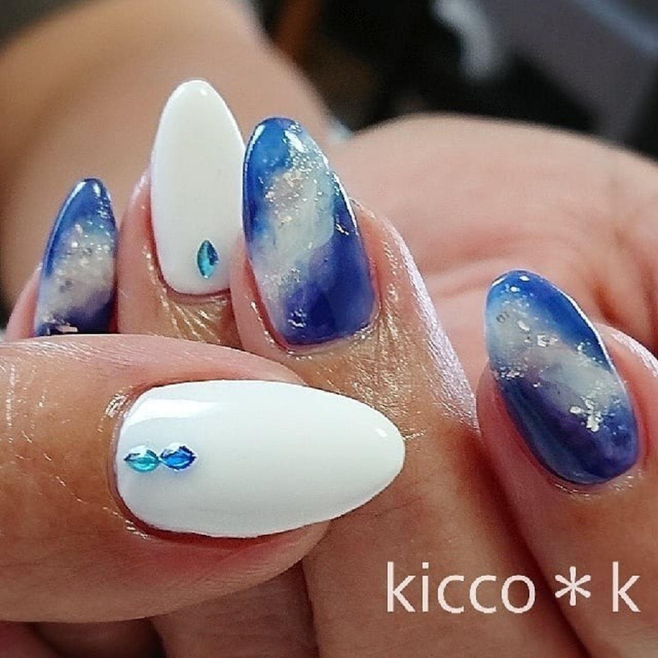 夏 海 浴衣 女子会 ハンド Kicco K Nailのネイルデザイン No ネイルブック