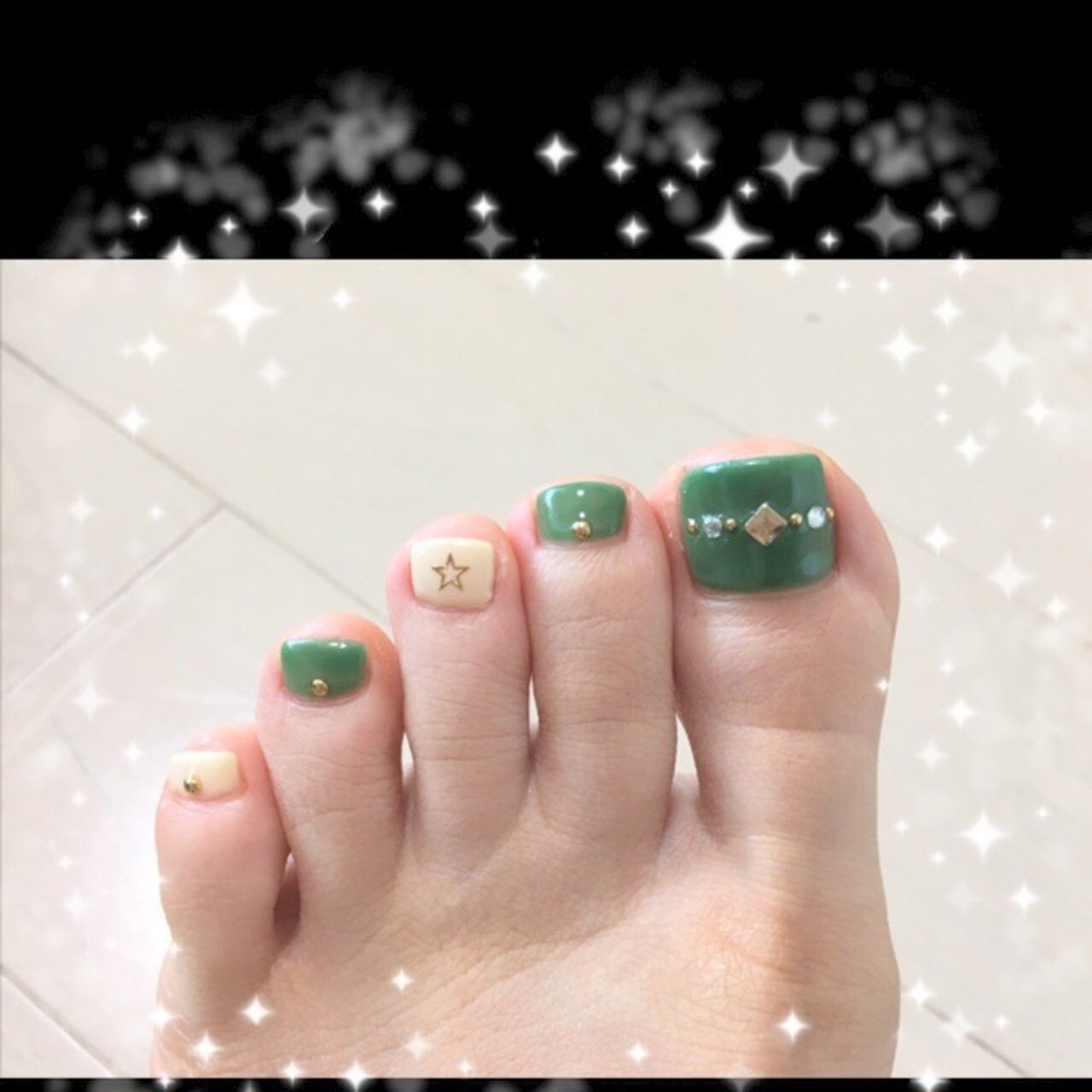 夏 秋 オフィス フット シンプル 146nails By Yuuu のネイルデザイン No ネイルブック