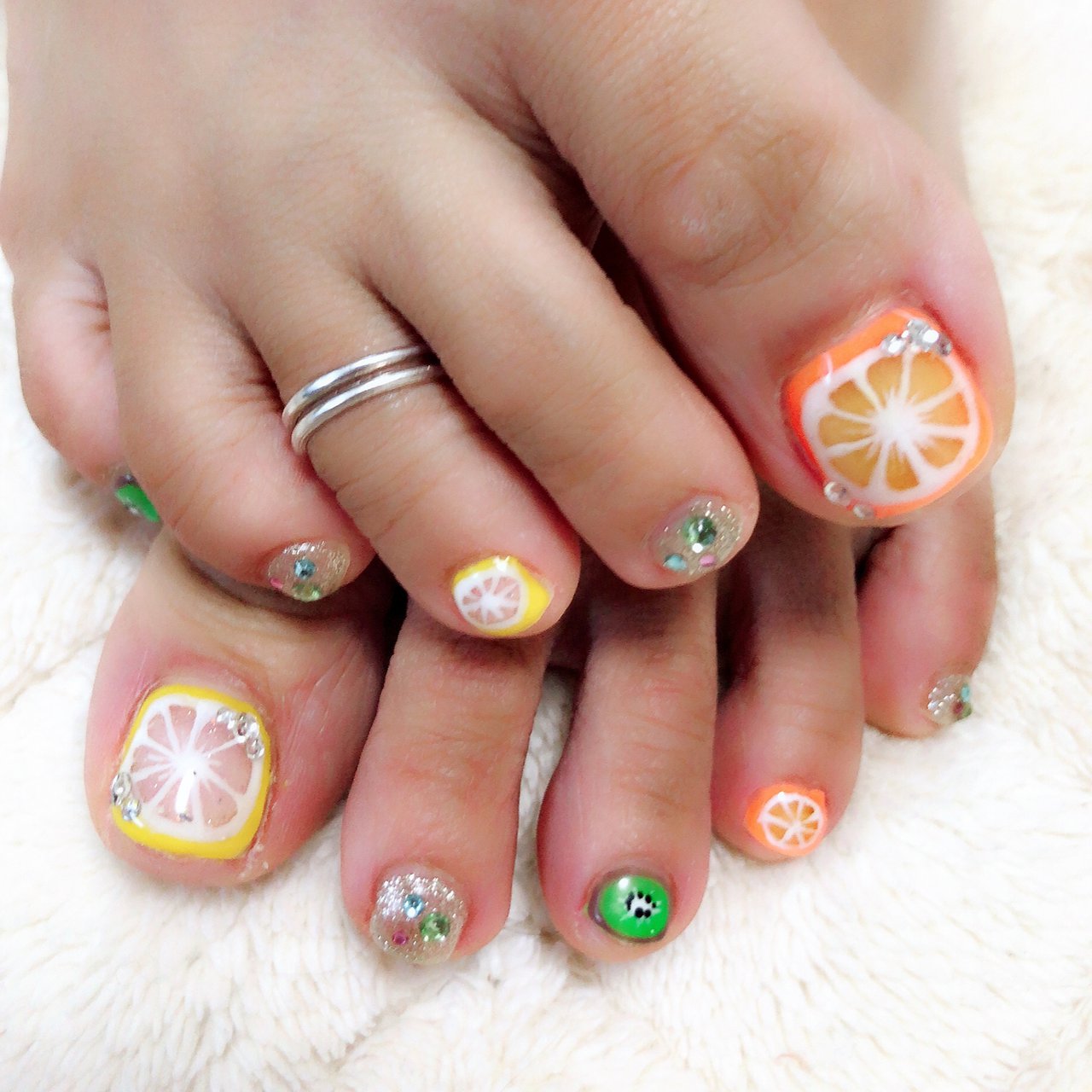 夏/旅行/リゾート/女子会/フット - k.nailのネイルデザイン[No.3344082