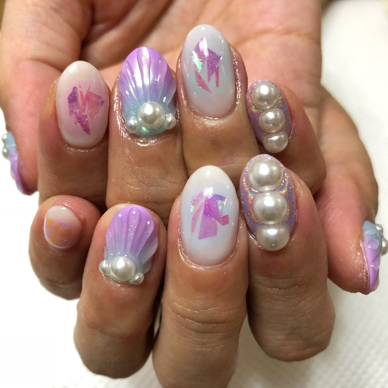 夏 旅行 海 リゾート ハンド Nailsalonniche ネイルサロンニッチのネイルデザイン No ネイルブック