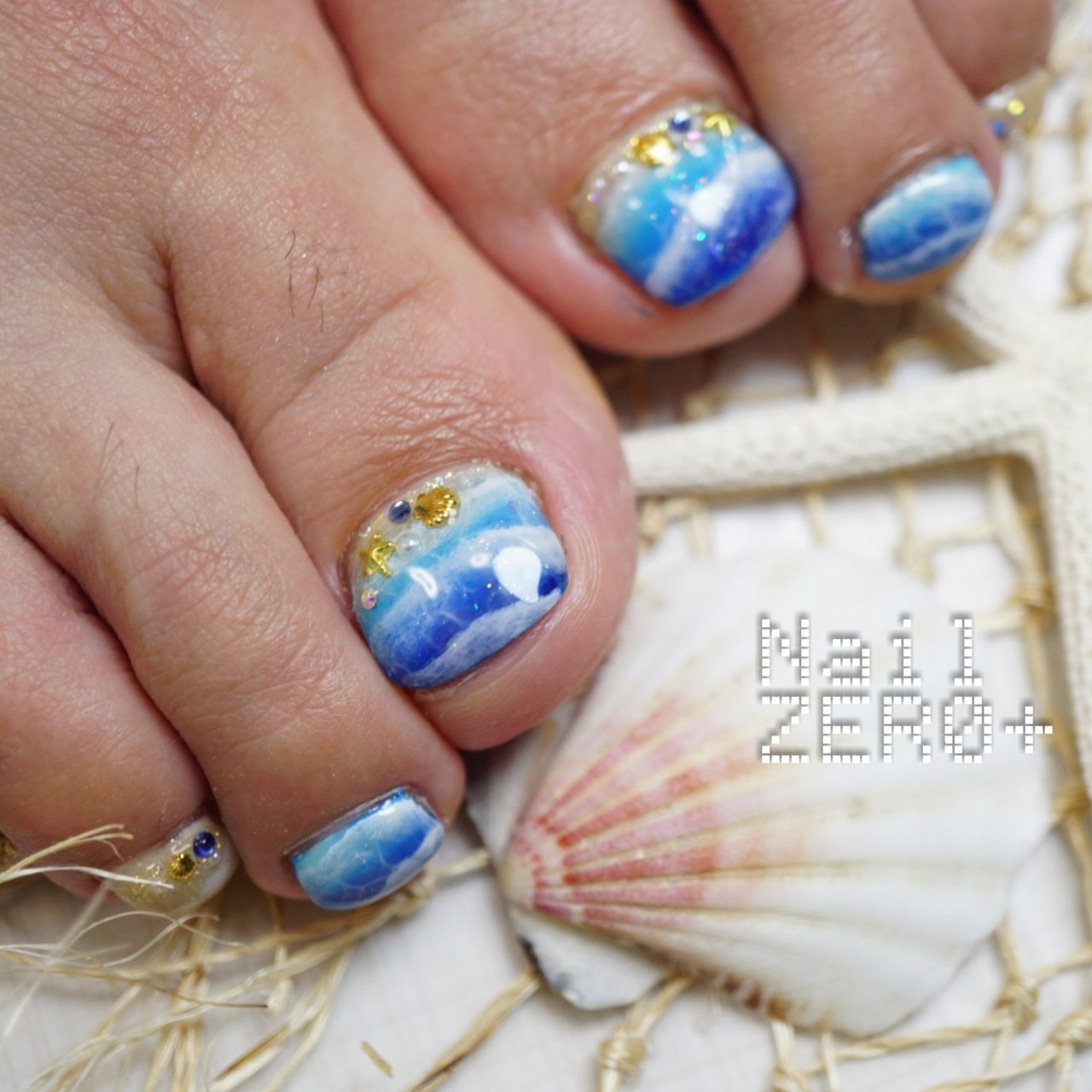 夏 旅行 海 リゾート フット 塩見隼人 池袋 ネイルゼロプラスのネイルデザイン No ネイルブック