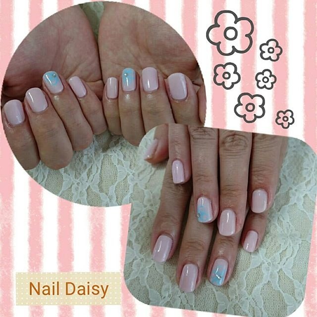 オールシーズン オフィス ハンド シンプル フラワー Naildaisyのネイルデザイン No ネイルブック