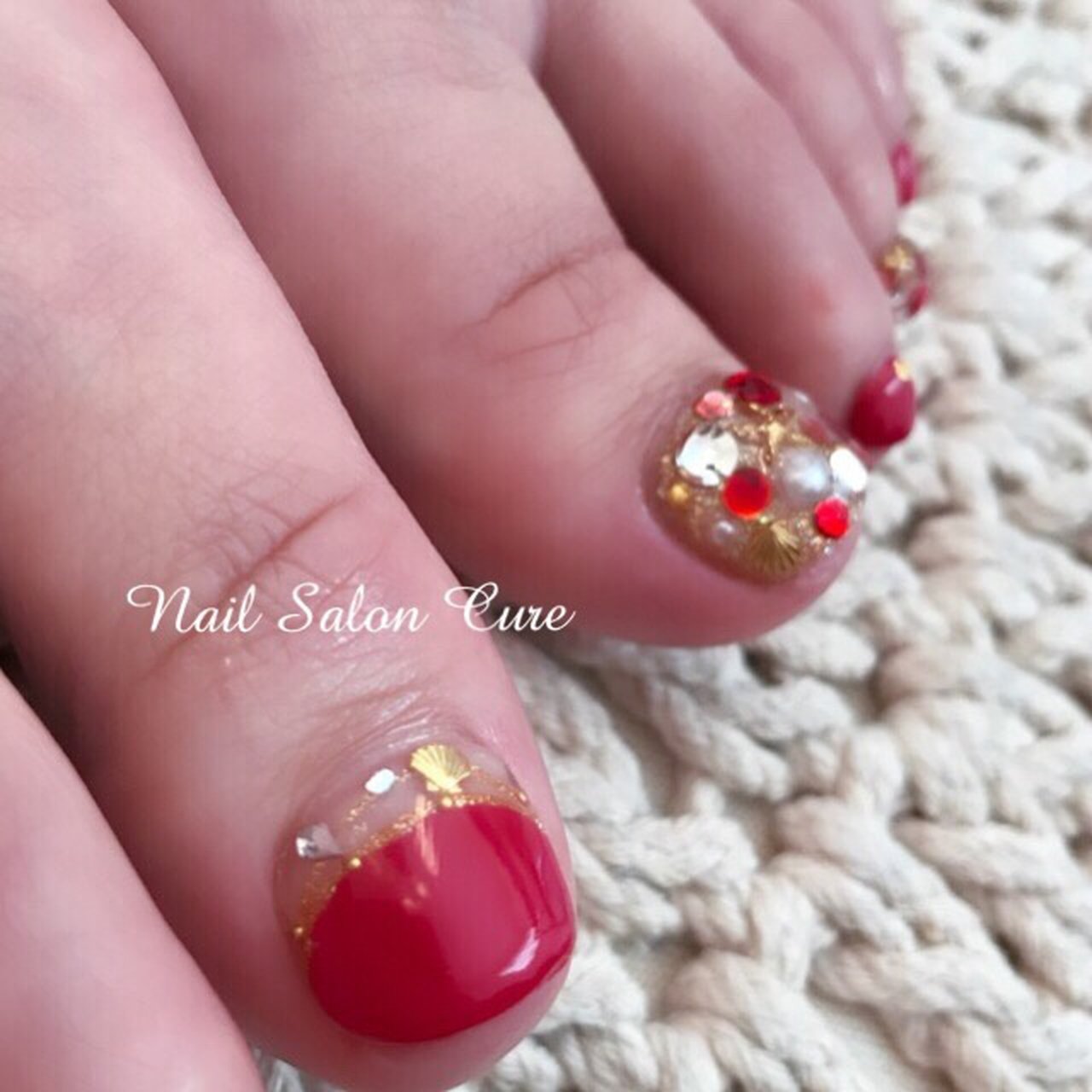 夏 海 リゾート 浴衣 フット Nail Salon Cureのネイルデザイン No ネイルブック