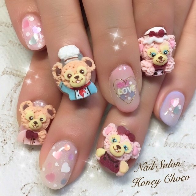 バレンタイン ハロウィン デート ハンド パール Nail Salon School