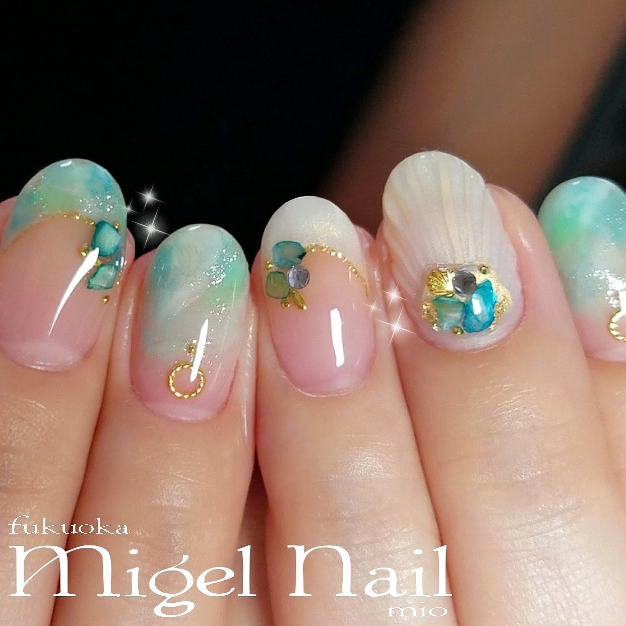 夏 旅行 海 リゾート ハンド Migel Nailのネイルデザイン No ネイルブック