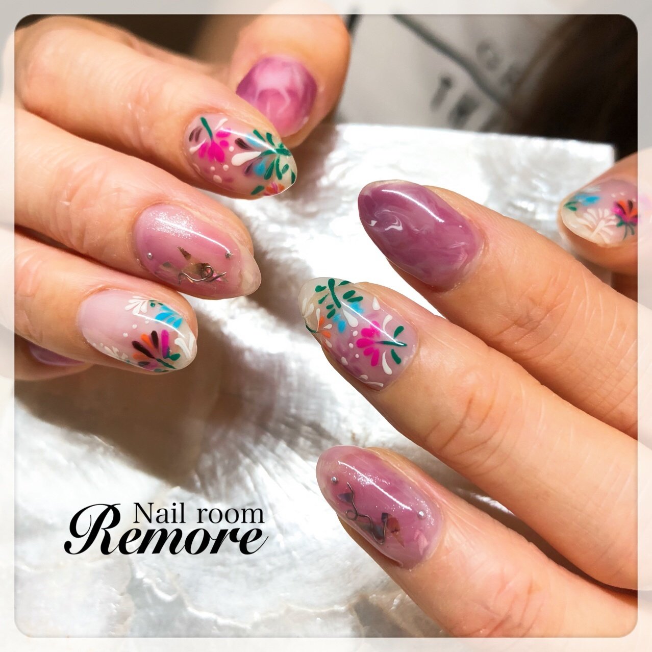 夏 旅行 リゾート 女子会 ハンド Remore Nailroomのネイルデザイン No ネイルブック