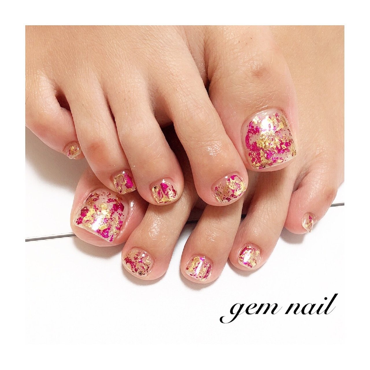 夏 海 リゾート 女子会 フット Gem Nail24のネイルデザイン No ネイルブック