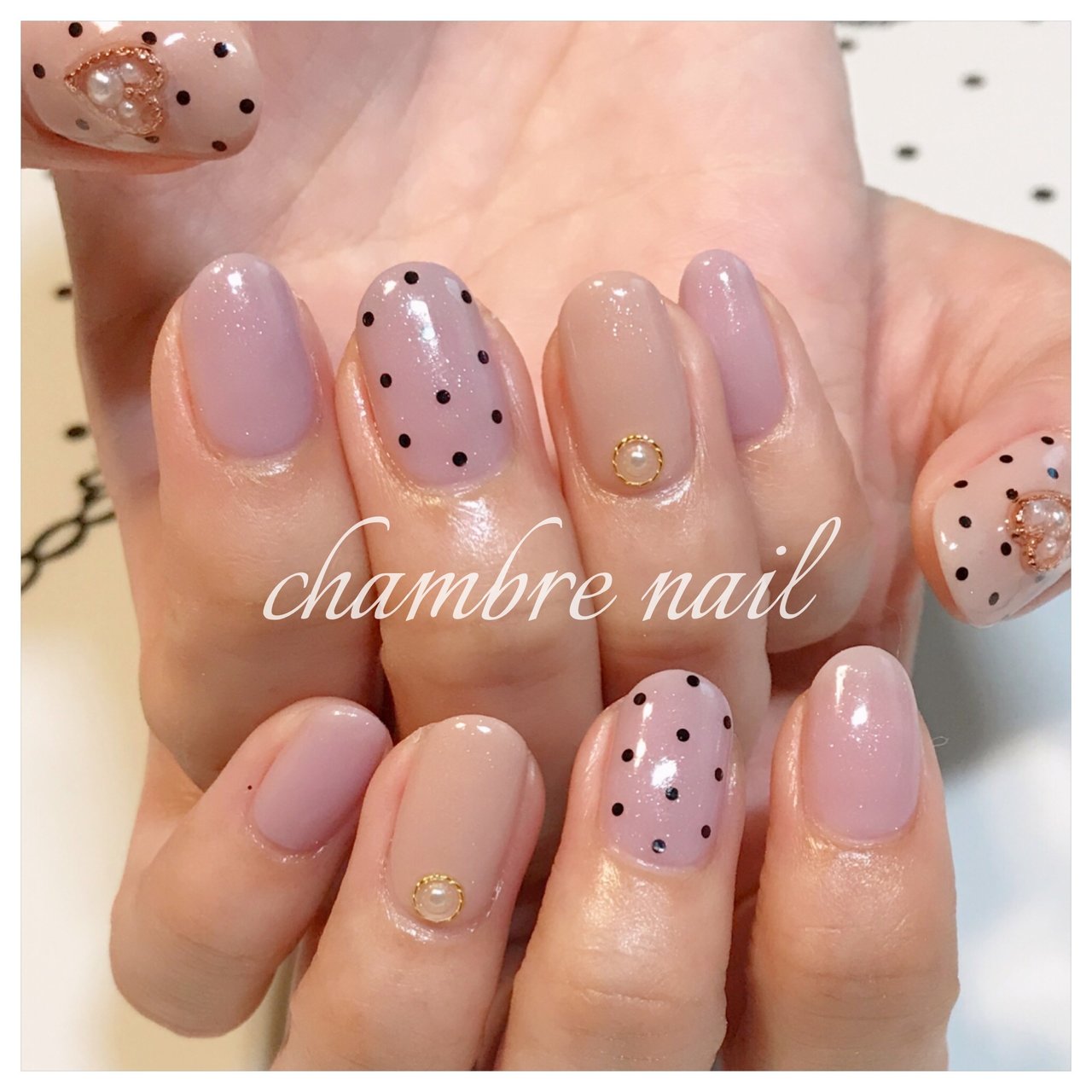 オールシーズン オフィス ブライダル デート ハンド Chambre Nailのネイルデザイン No ネイルブック