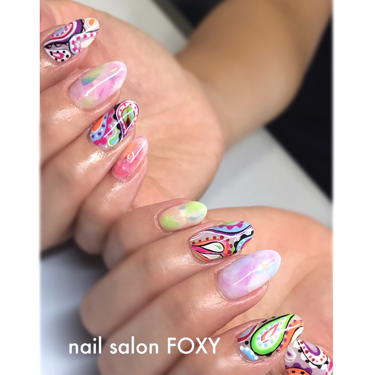 夏 旅行 海 リゾート ハンド Nail Salon Foxyのネイルデザイン No ネイルブック